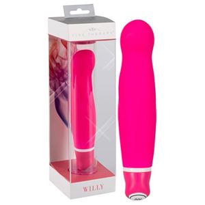 Bild von Vibrator mit runder Spitze und Wellen in Pink