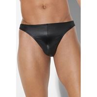 Obrazek Herrenstring im Wetlook in Schwarz