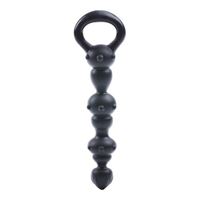 Obrazek Anal Beads aus Silikon I in Schwarz