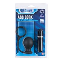 Obrazek Menzstuff Vibrierender Buttplug in Schwarz