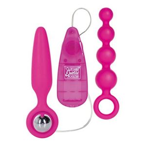 Image de Vibrierendes Buttplug-Set in Pink