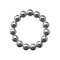 Resim Meridian 11 cm Stainless Steel Beaded Cock Ring  - Perlenbesetzter Cockring