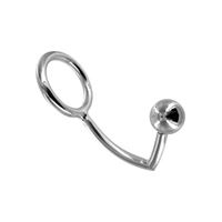 Resim Chrome Plated Anal Ball with Cock Ring