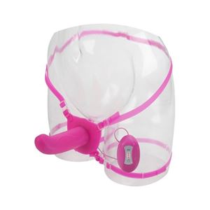 Resim 7-Function Love Rider Dual Action Strap-on in Pink