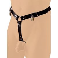 Image de Harness-Zaumzeug aus Leder mit Analplug