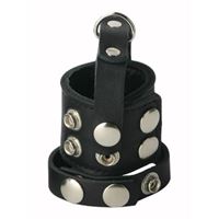 Εικόνα της Enger Penisgurt aus Leder und Ballstretcher