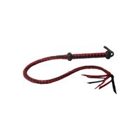 Afbeelding van Premium Red and Black Leather Whip