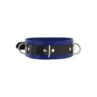 Afbeelding van Sexy Halsband aus Leder in Schwarz und Blau