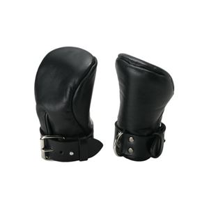 Imagen de Strenge Deluxe Fäustlinge aus wattiertem Leder