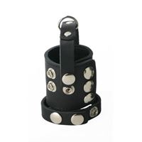 Εικόνα της Enger Penisgurt aus Leder und Ballstretcher