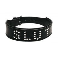 Imagen de Halsband aus Leder mit SLUT-Schriftzug (aus Nieten)