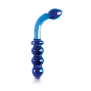 Bild von Dildo aus Glas in Blau Icicles No. 31