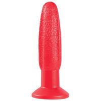 Imagen de Buttplug mit Rillen in Rot