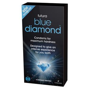 Imagen de Blue Diamond Kondome für eine steifere Erektion