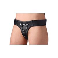 Picture of Strap-on Harness aus Leder in Schwarz