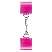 Resim Transparente Handfesseln in Pink