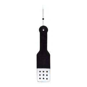 Image de Schwarz-weißes Paddle mit Stickereien