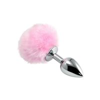 Bild von Glatter Buttplug Häschenschwanz in Silber ? Klein