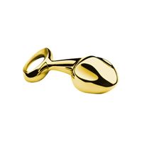 Εικόνα της Gebogener Buttplug aus Aluminium in Gold