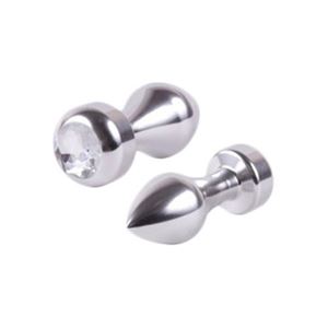 Obrazek Buttplug aus Aluminium in Silber