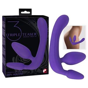 Εικόνα της Dreifacher Umschnalldildo in Violett