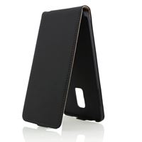 Bild von Premium Flipstyle, BLACK, Ledertasche für  Sony Xperia E1 / Xperia E1 Dual