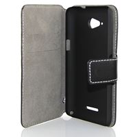 Bild von Premium Flipstyle, BLACK, Ledertasche für  Sony Xperia Z1 Compact