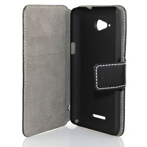 Bild von Premium Flipstyle, BLACK, Ledertasche für  Sony Xperia Z1 Compact