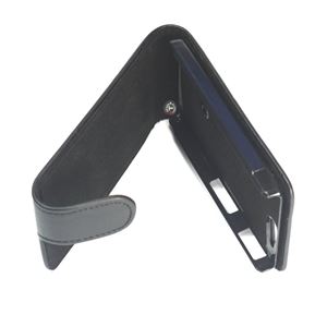 Bild von Premium Flipstyle, BLACK, Ledertasche für  Sony Xperia V