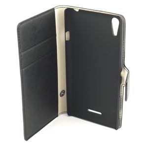 Picture of Bugatti TwinCase STRIPED BROWN  für TELME C140 , Material: Kalbsleder