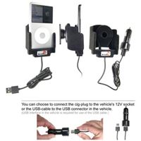 Resim Brodit MP3 Halter Aktiv, 12/24V, für Apple iPod Classic / iPod 2nd bis 4nd Generation / iPod Photo