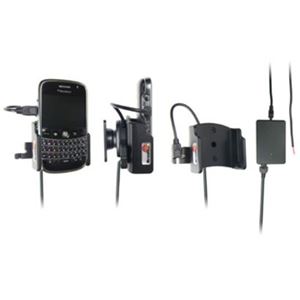 Resim Brodit Halter Aktiv, mit Festanschluss, 12/24V, für  Blackberry 9000 BOLD, Horizontal offen