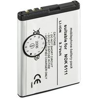 Picture of Akku für  Nokia 2630 / 2760 / 5000 / 6111 / 7070 Prism / 7370 / 7373 / 7500 Prism / N76, ca. 600 mAh