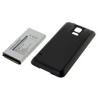 Immagine di Power-Case BLACK für  Samsung SM-G900 Galaxy S5 / SM-G901F Galaxy S5 Plus, Hochleistungsakku mit ca. 5600 mAh