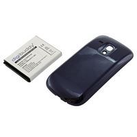 Изображение Power-Case BLUE für  Samsung i8190 Galaxy S3 Mini / i8200 Galaxy S3 Mini Value Edition, Hochleistungsakku mit ca.3000 mAh