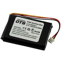 Afbeelding van Akku für  TomTom ONE I / ONE II / ONE III / ONE IQ Routes / ONE IV / ONE XL / RIDER, 1150 mAh, 3,7V (Abmessung: 45 × 34,3 × 7,8 mm)