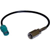 Изображение Antennenadapter für Audi / VW / Seat / Skoda / BMW / Renault / Citroen / Opel / Peugeot Fakra-Z Stecker auf FME Buchse