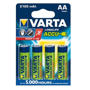 Immagine di Varta AA Ready2Use Accu, 2100 mAh, 1,2V, 4 Stück