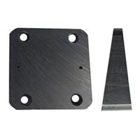 Picture of Brodit Abstandsplatte 15 Grad, 50 x 50 x 5-18 mm - Mit Montagebohrungen