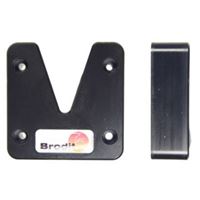Resim Brodit Universal V-Halterung, für Mobiltelefone, Pager und andere Produktee mit Halte-Knopf oder einer Clip-Halterung