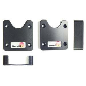 Resim Brodit Universal V-Halterung, für Mobiltelefone, Pager und andere Produktee mit Halte-Knopf oder einer Clip-Halterung