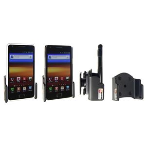 Resim Brodit Halter mit Kugelgelenk für  Samsung i9100 Galaxy S2 / i9105 Galaxy S2 Plus / i9300 Galaxy S3 / i9301 Galaxy S3 Neo / i9305 Galaxy S3 LTE, Verstellbar, für Geräte mit Skins (Dünnen Schutztaschen / Cover)