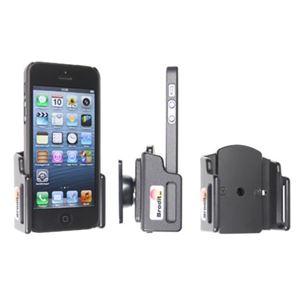 Resim Brodit Halter mit Kugelgelenk für  Apple iPhone 5 / iPhone 5S, einstellbar (seitlich), passend für Geräte mit dünnen Skins (Schutzhüllen), Maximale Maße: Breite: 59-63 mm, Dicke: 6-10 mm