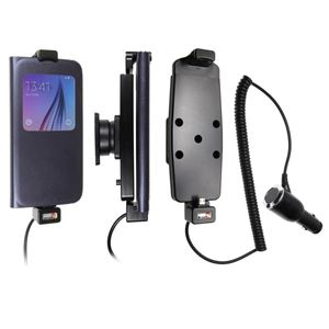 Resim Brodit Halter Aktiv, 12/24V, für  Samsung SM-G920F Galaxy S6, Für Geräte mit Skins (Dünnen Schutztaschen / Cover)