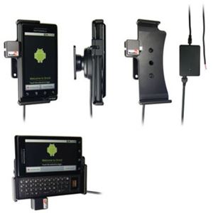 Resim Brodit Halter Aktiv, mit Festanschluss, 12/24V, für  Motorola Milestone