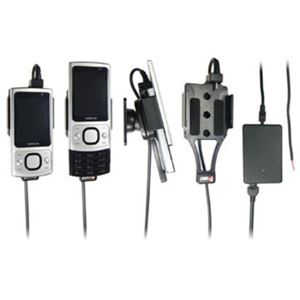 Resim Brodit Halter Aktiv, mit Festanschluss, 12/24V, für  Nokia 6700 Slide