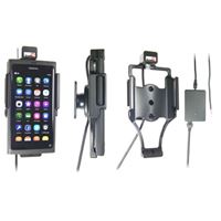 Resim Brodit Halter Aktiv, mit Festanschluss, 12/24V, für  Nokia Lumia 800 / N9 (nur für die Benutzung mit dem Original Soft-Case, z.B. CC-1031!)