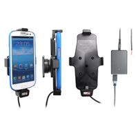 Resim Brodit Halter Aktiv, mit Festanschluss, 12/24V, für  Samsung i9300 Galaxy S3 / i9301 Galaxy S3 Neo / i9305 Galaxy S3 LTE, Für Geräte mit Skins (Dünnen Schutztaschen / Cover)