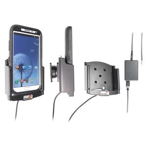 Resim Brodit Halter Aktiv, mit Festanschluss, 12/24V, für  Samsung Galaxy Note 2 N7100, passend für Geräte mit Otterbox Defender Hülle!