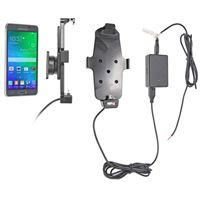 Resim Brodit Halter Aktiv, mit Festanschluss, 12/24V, für  Samsung SM-G850F Galaxy Alpha, Für Geräte mit Skins (Dünnen Schutztaschen / Cover)